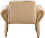 Fleurette Velvet Accent Chair - Cozy Contemporary Design with Curved Arms for Ultimate Relaxation