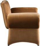 Fleurette Velvet Accent Chair - Cozy Contemporary Design with Curved Arms for Ultimate Relaxation