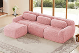MELLOW 114" 3-Seater Sofa with 1 Ottoman