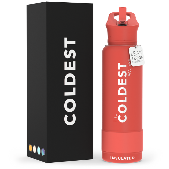 Sports Water Bottle Crimson Red