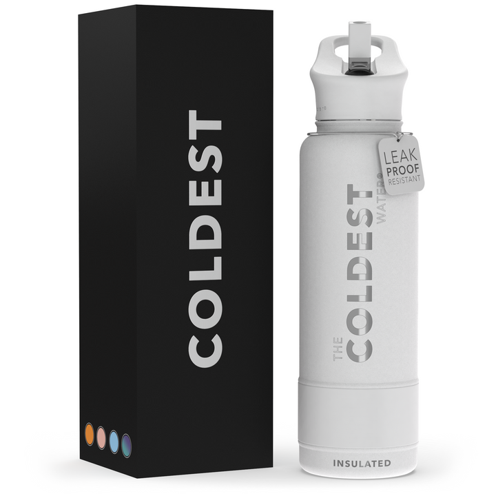 Sports Water Bottle Epic White