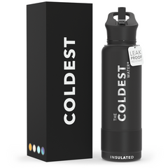 Sports Water Bottle Stealth Black