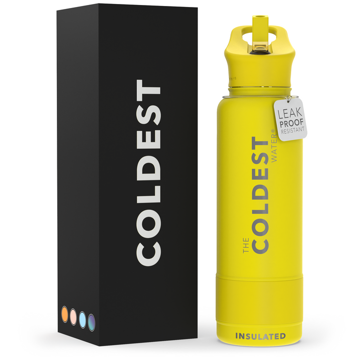 Water Bottle Solar Yellow