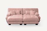 CLOUDIES 94" Loveseat with 2 Ottomans