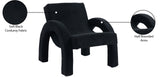 Corduroy Accent Chair - Luxurious Upholstered Comfort with Stylish Half Rounded Arms for Your Home