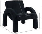 Corduroy Accent Chair - Luxurious Upholstered Comfort with Stylish Half Rounded Arms for Your Home