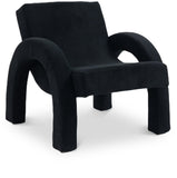 Corduroy Accent Chair - Luxurious Upholstered Comfort with Stylish Half Rounded Arms for Your Home