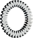 Kylie Contemporary Oval Mirror - Luxurious Geometric Frame, Dramatic Design for Any Wall Décor