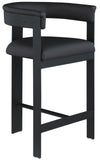 Romeo Counter Stool Set of 2 - Modern Vegan Leather Design for Stylish Kitchen or Bar Seating
