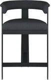 Romeo Counter Stool Set of 2 - Modern Vegan Leather Design for Stylish Kitchen or Bar Seating