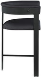 Romeo Counter Stool Set of 2 - Modern Vegan Leather Design for Stylish Kitchen or Bar Seating