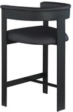 Romeo Counter Stool Set of 2 - Modern Vegan Leather Design for Stylish Kitchen or Bar Seating