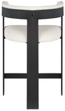 Romeo Counter Stool Set of 2 - Modern Vegan Leather Design for Stylish Kitchen or Bar Seating
