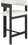 Romeo Counter Stool Set of 2 - Modern Vegan Leather Design for Stylish Kitchen or Bar Seating