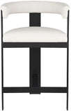 Romeo Counter Stool Set of 2 - Modern Vegan Leather Design for Stylish Kitchen or Bar Seating