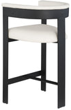 Romeo Counter Stool Set of 2 - Modern Vegan Leather Design for Stylish Kitchen or Bar Seating