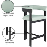 Romeo Counter Stool Set of 2 - Modern Vegan Leather Design for Stylish Kitchen or Bar Seating
