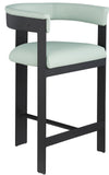 Romeo Counter Stool Set of 2 - Modern Vegan Leather Design for Stylish Kitchen or Bar Seating