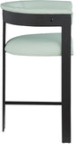 Romeo Counter Stool Set of 2 - Modern Vegan Leather Design for Stylish Kitchen or Bar Seating