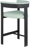 Romeo Counter Stool Set of 2 - Modern Vegan Leather Design for Stylish Kitchen or Bar Seating