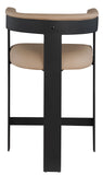 Romeo Counter Stool Set of 2 - Modern Vegan Leather Design for Stylish Kitchen or Bar Seating