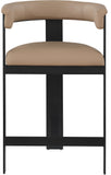 Romeo Counter Stool Set of 2 - Modern Vegan Leather Design for Stylish Kitchen or Bar Seating