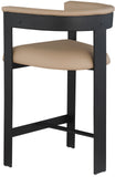 Romeo Counter Stool Set of 2 - Modern Vegan Leather Design for Stylish Kitchen or Bar Seating