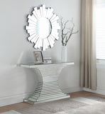 Nexus Mirrored Console Table - Contemporary Geometric Design for Modern Living Spaces, 48" W x 13.5" D