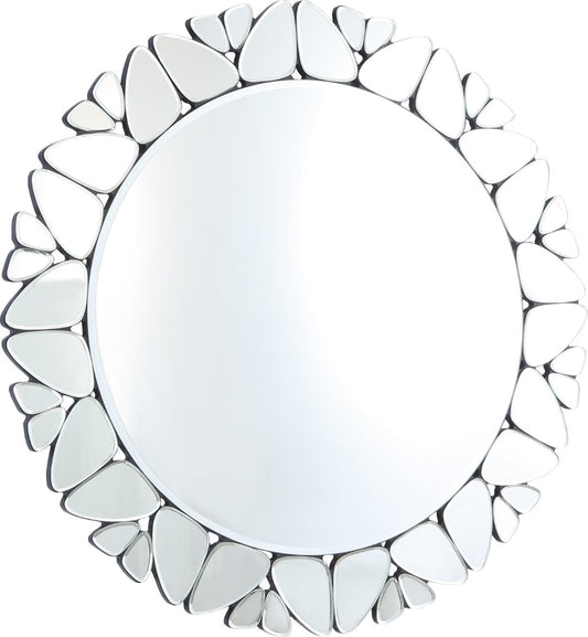 Cocoon Large Butterfly Mirrored Contemporary Glass Wall Mirror for Living Room & Entryway Decor