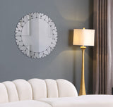 Cocoon Large Butterfly Mirrored Contemporary Glass Wall Mirror for Living Room & Entryway Decor