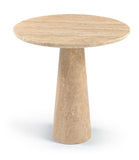 Fontelina - 30" Genuine Bistro Dining Table - Travertine