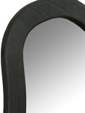 Oblique Mirror - Oversized Contemporary Artful Design with Solid Acacia Wood Frame for Your Wall