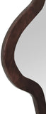 Oblique Mirror - Oversized Contemporary Artful Design with Solid Acacia Wood Frame for Your Wall