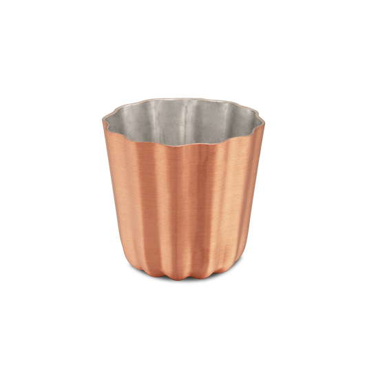 Mauviel M'PASSION Copper 4-Piece Copper Tinned Canele Mold Set