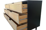 NESTO 51" Modern Rattan Drawer Cabinet