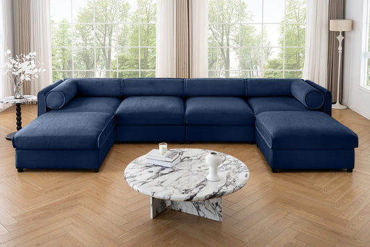PERTH 142" Sofa 4 Seater with 2 Ottoman