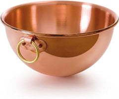 Mauviel M'Passion Copper Egg White Beating Bowl With Ring & Support, 7.7-qt