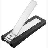 ZWILLING Nail Clipper (with nail catch box, strong leverage for finger- and toenails, slightly curved cutting edge), Premium, Black, 2.5 inch