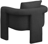 Stylus Boucle Accent Chair - Modern Comfort with Plump Cushions and Stylish Curved Arms for Any Room