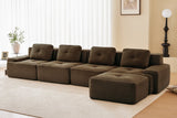 CORDELIA 153" 4-Seater Sofa with 1 Ottoman