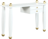 Etro Elegant Engineered Wood Console Table/Desk with Gold Accents for Modern Home Décor Solutions