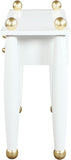 Etro Elegant Engineered Wood Console Table/Desk with Gold Accents for Modern Home Décor Solutions