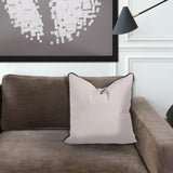 20 x 20 Outdoor Pillow with Dec Cord- Seascape Sand- Poly Insert