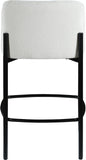 Burton Stool Set of 2 - Stylish Chenille Fabric Bar Seating with Durable Metal Frame for Modern Homes