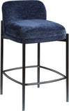 Burton Stool Set of 2 - Stylish Chenille Fabric Bar Seating with Durable Metal Frame for Modern Homes