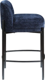 Burton Stool Set of 2 - Stylish Chenille Fabric Bar Seating with Durable Metal Frame for Modern Homes