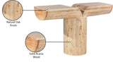 Tee Console Table - Elegant Art Deco Design in Solid Acacia Wood for Stylish Home Decor Display