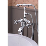 Suni 3-Handle Claw Foot Tub Faucet with Hand Shower