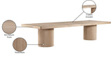 Belinda 96" - 144" Solid Wood And Oak Veneer Extendable Dining Table
