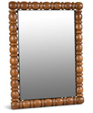 Aubrey Mirror - Elegant Mid-Century Wall Mirror in Solid Acacia Wood Frame for Timeless Style